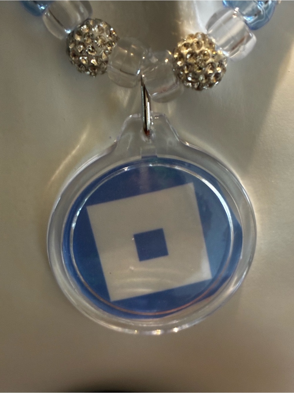 Blue Roblox necklace